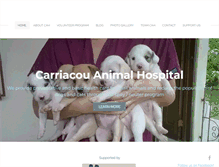 Tablet Screenshot of carriacouanimalclinic.com